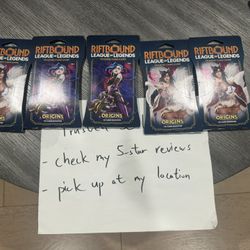 $13 each - Riftbound - League of Legends Trading Card Game: Origins Sleeved Booster Pack