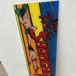 Original Vintage The Shanghai kid Data East Arcade Video Game Marquee 