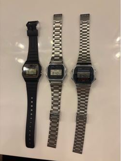 Three Casio watches