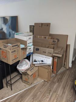 Clean used moving boxes and moving supplies