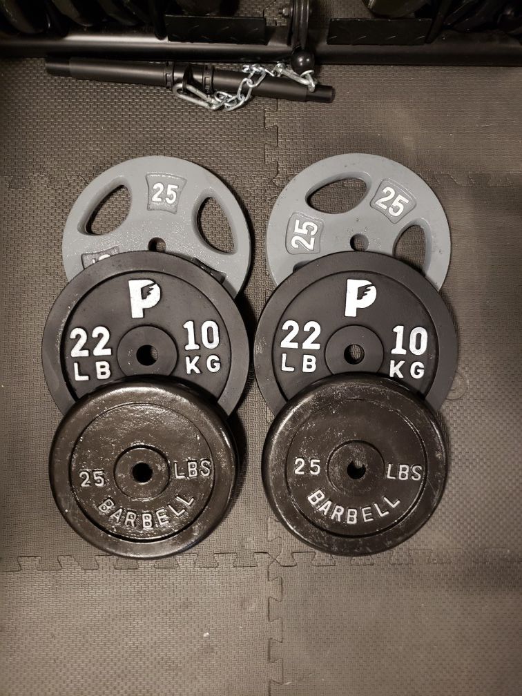 94lbs of standar weights
