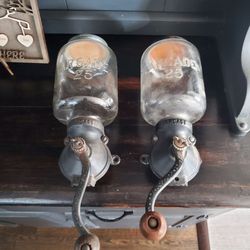 Antique Arcade wall mount coffee grinder