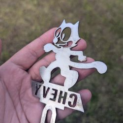 Felix The Cat Chevy Emblem For License Plate