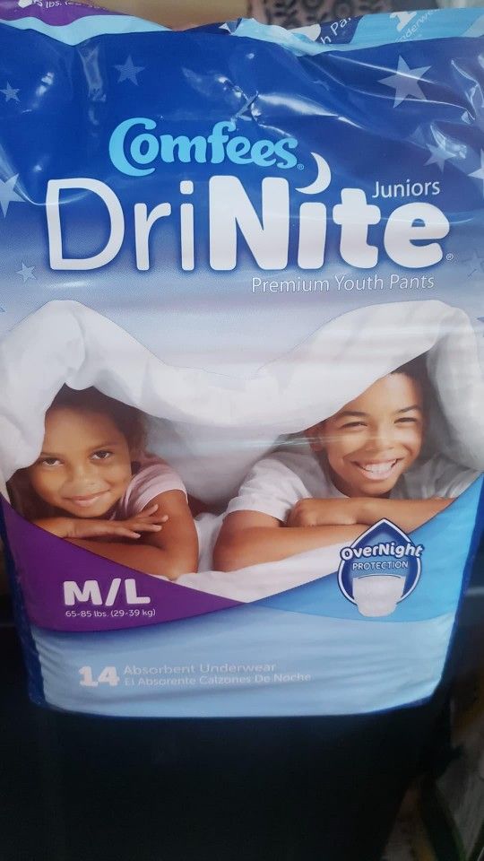 New Overnight Youth Underwear M/L