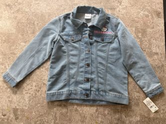 NEW- Girls hello kitty Jean jacket size L (10-12)