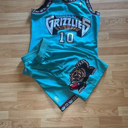 Mike Bibby throwback Grizzlies Uniform 