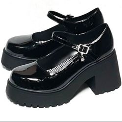 Mary Jane’s Chunky Heels