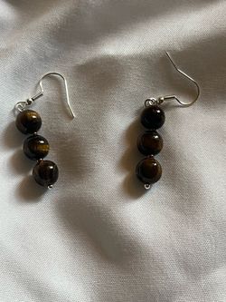 Tiger’s eye earrings