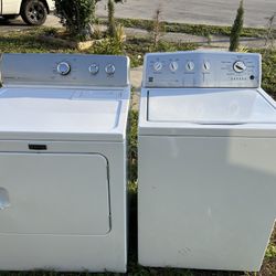 Kenmore Washer And Maytag Dryer Set White Working Perfectly Fine 