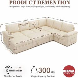 Beige Couch BRAND NEW 