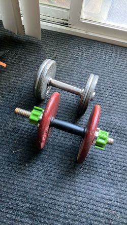 Pair of 20 pound dumbbells