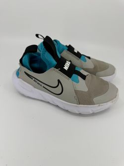 Nike Kids Slip-On Sneakers Gray Teal