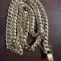 14K Gold Cuban Link Chain