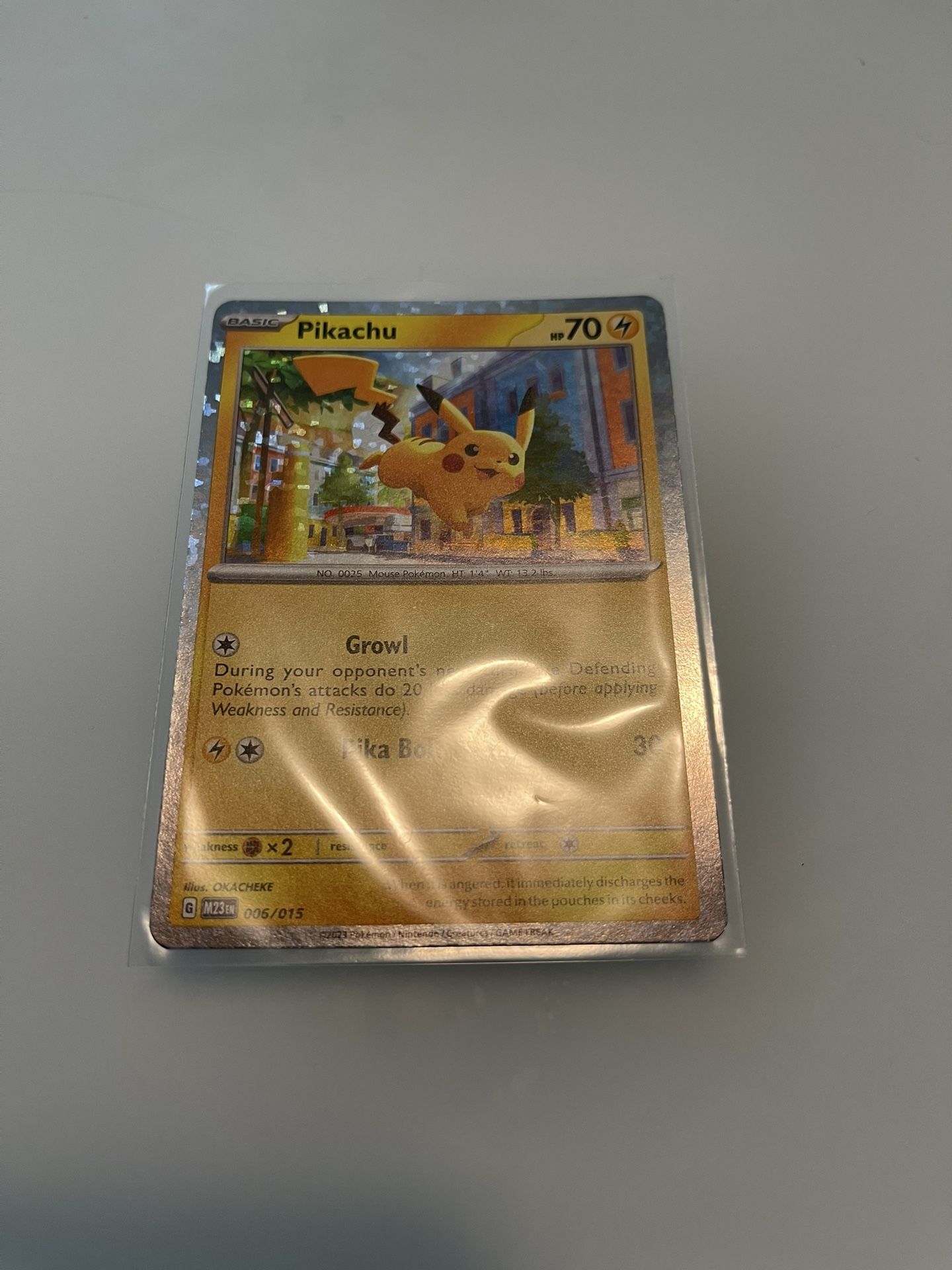 Pikachu McDonalds Pokemon 2023 Card