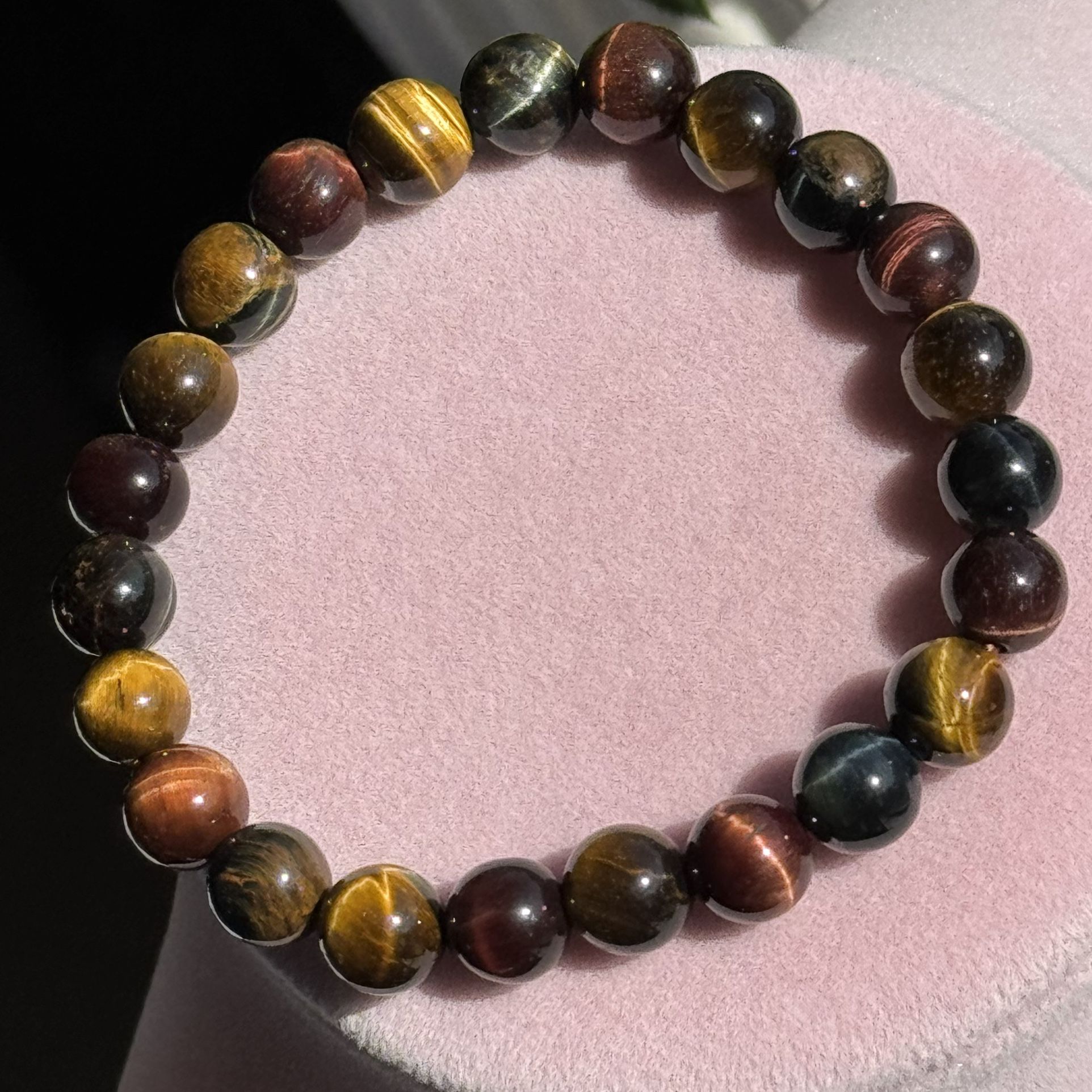 8mm Multicolor Tiger’s Eye Bracelet