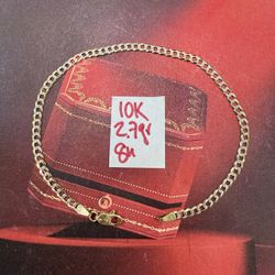 10K Solid Gold Bracelet For Wedding 2.7Gr 8 Inches Long