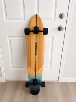 LIKE NEW Retrospec Bamboo Longboard Cruiser
