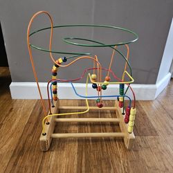 ​🌈 Large Vintage Wooden Bead Roller Coaster Maze Toy 🎢 *Pick-up In Great Bridge *