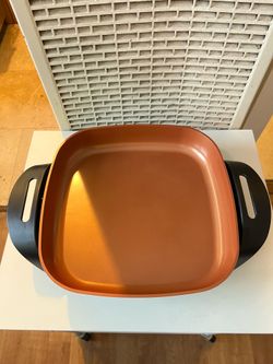 Bella 12" x 12" Copper Titanium Electric Skillet – Open Box / Like New