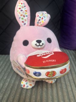 Zuru Snackles Plush - Flossy The Pink Bunny (Jelly Belly)