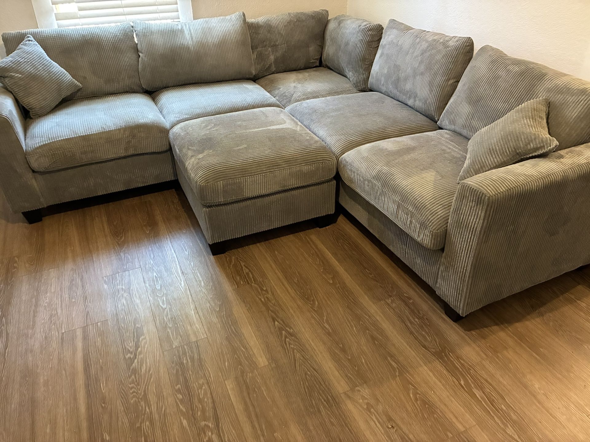 New! Super Comfy! Soft Touch Sofa Sectional !! FREE XL OTTOMAN! FREE Local Delivery! 5* Rated!