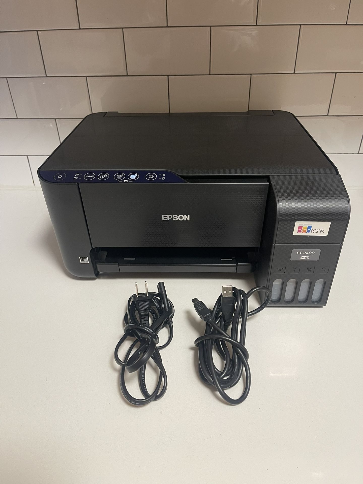 Epson EcoTank ET-2400 Wireless Color All-In-One Printer - Black