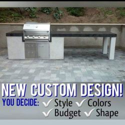 BBQ ISLAND OUTDOOR TABLE GRILLING COCINA KITCHEN