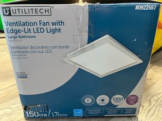 Ventilation fan 1.0-Sone 150-CFM White Lighted Bathroom ENERGY STAR