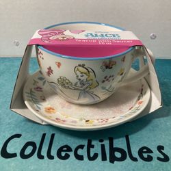 Disney Alice In Wonderland 16oz Teacup With Saucer