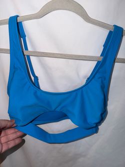 Women’s Bikini Top, Swimsuit, Wild Fable, Size Small, Turquoise Blue