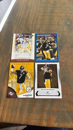 Ben Roethlisberger Pittsburgh Steelers Football Cards Lot of 4