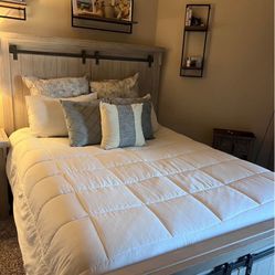 Brashland Queen Bed Frame, Footboard, Rails, Headboard
