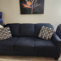 Black/ Dark Navy Sofa