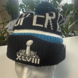 Seattle Seahawks Super Bowl 48 Beanie-Pom Pom