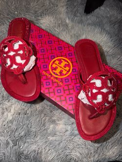 Tory Burch Miller Crystal Embellished Sandals