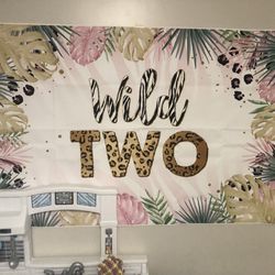 Wild Two Birthday Banner
