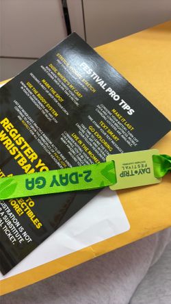 Day trip festival 2 day wristband