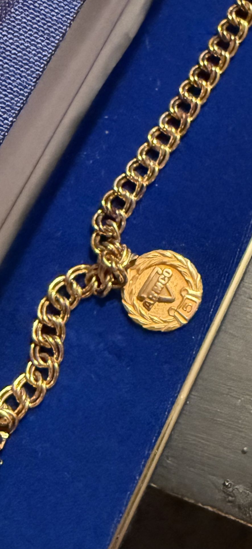 VINTAGE ARMCO JEWELRY LINK BRACELET 12K GF SERVICE AWARD IN BOX