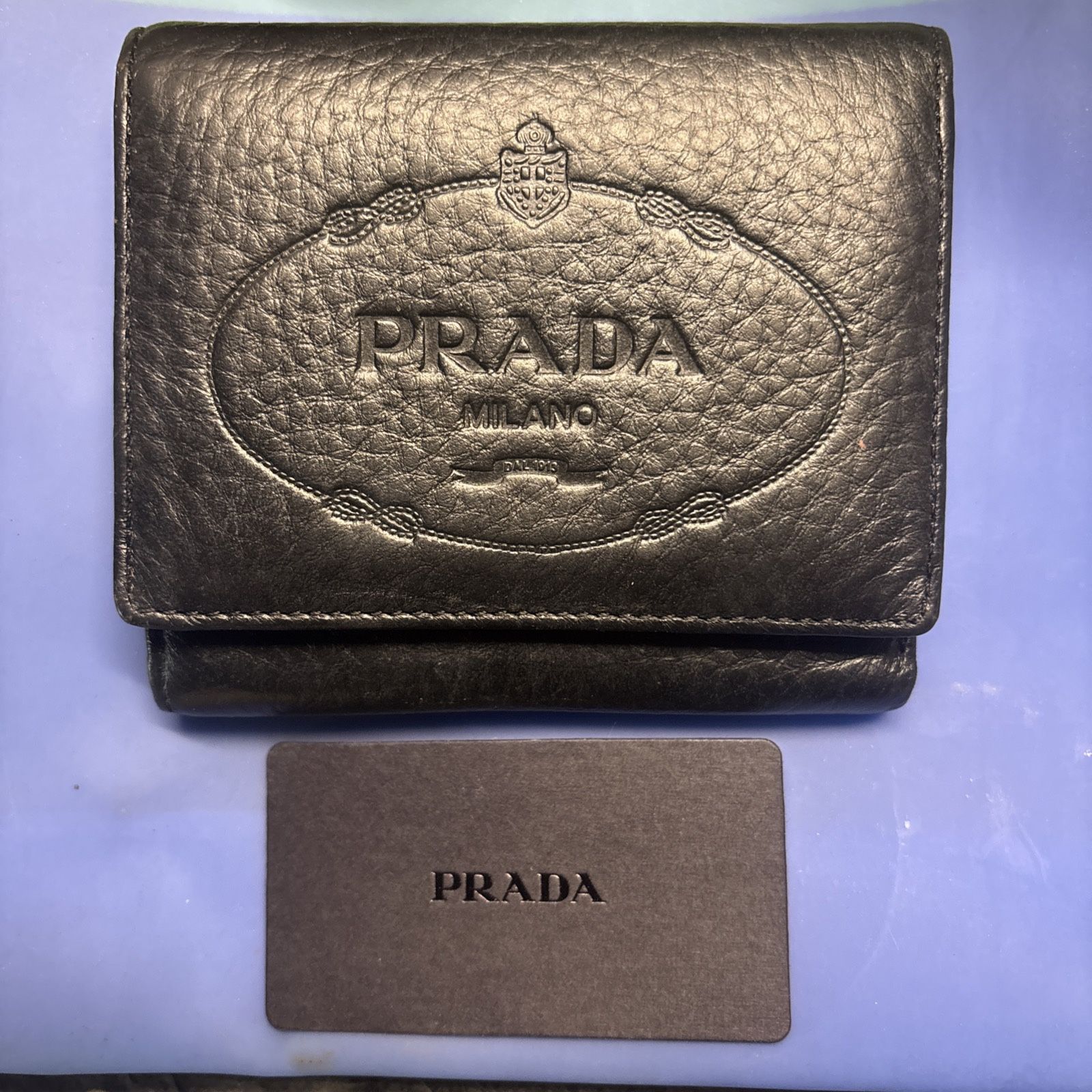 Prada (Milano) Mens Wallet With Certificate Of Authenticity