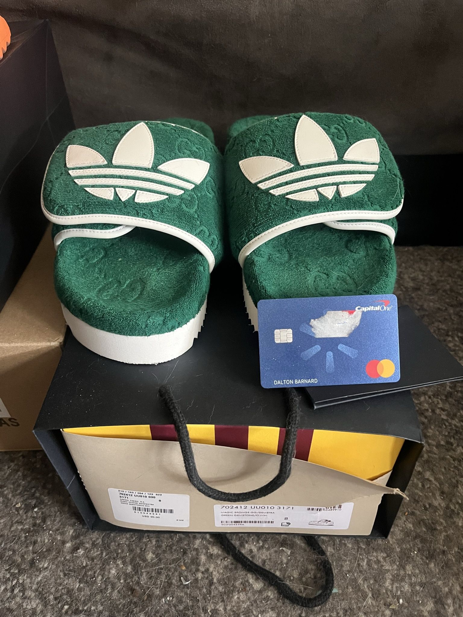 Gucci X Adidas Monogram Slide