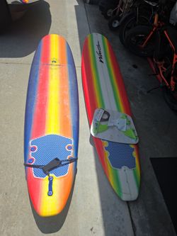 2 8foot foamies surfboards