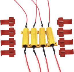 4PCS 50W 6Ohm LED Load Resistors Gold for LED Turn Signal Lights or LED