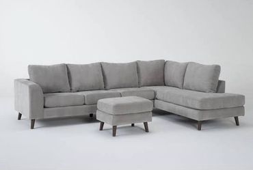 Living Spaces Grey Couch