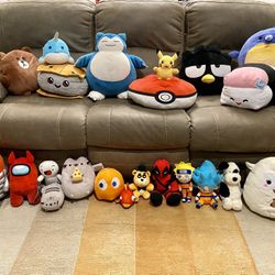Large Collection Of Pokémon & Other Plush Dolls