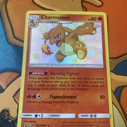 Pokemon Charmeleon Hidden Fates SV7/SV94 Holo Shiny Holo Rare NM/M