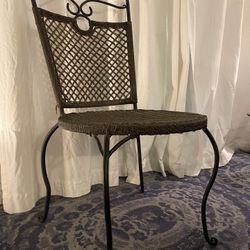 4 Wrought Iron Chairs 