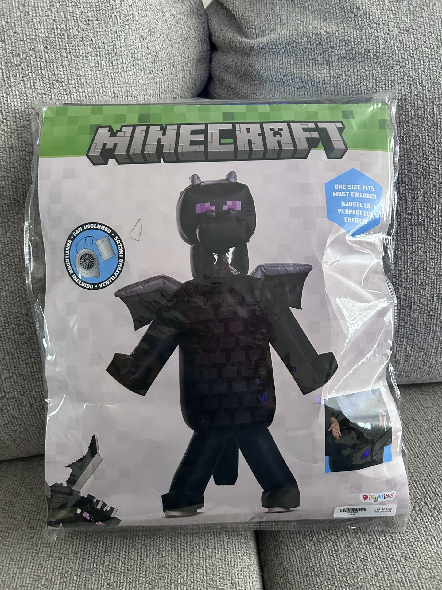 Minecraft - Kids Ender Dragon Inflatable Costume (one size fits most children) Halloween inflatable 