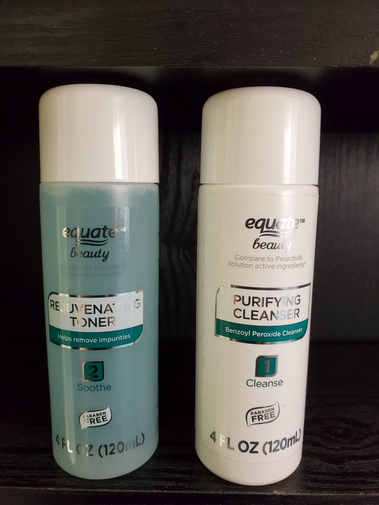 Equate Brand Rejuvenating Toner And Purifying Cleanser
