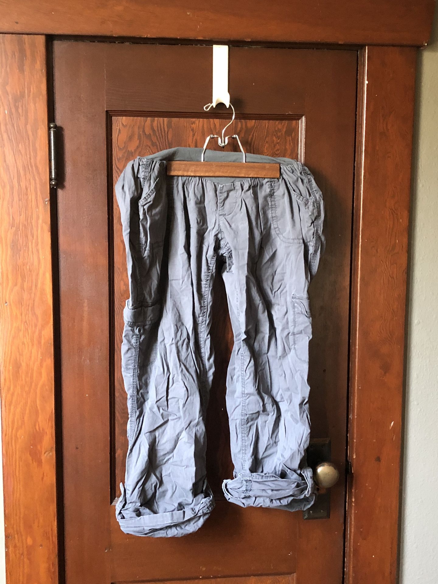 Adjustable Motherhood Maternity Cargo Pants