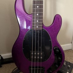 Sterling Ray34 Stingray Bass - Purple Sparkle